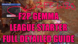 Ice-Fire Fusion Gemma 16M DPS Lvl80 - 2FE Budget - LEAGUE STARTER - Full Detailed Guide