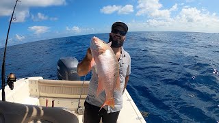 Drift Fishing for Mutton Snapper Key Biscayne MIAMI Florida Saltwater Fishing FOR DINNER