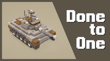 Minecraft M18 Hellcat Tank Destroyer Tutorial - [Done to One Series]