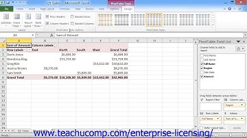 Microsoft Office Excel Tutorial 2013 Pivottables and Pivotcharts 32.4 Employee Group Training