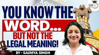 The Legal Meaning of These Words Will Surprise You! By Saumya Singh