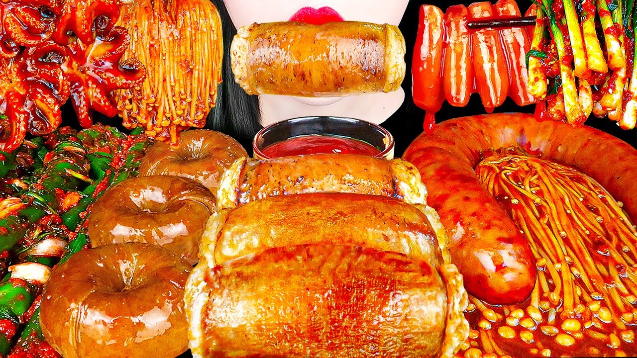 ASMR MUKBANG | 통대창 먹방 모음집 DAECHANG, RING GOPCHANG, SAUSAGE COMPILATION EATING SOUNDS KOREAN