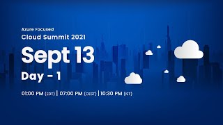 Day 1 - Sept 13 : Stratis presents Cloud Summit 2021