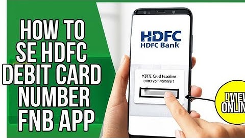 How To See HDFC Debit Card Number Online  How To Find Or Know HDFC Debit Card Number Online
