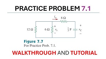 Practice Problem 7.1 Fundamental of Electric Circuits (Sadiku) 5th Ed - RC Circuit Analysis