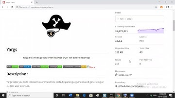 Dealing with Command Line Arguments using Yargs