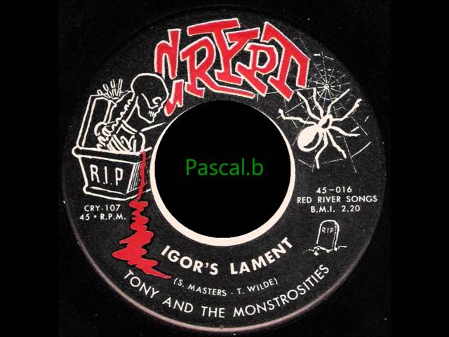 Tony And The Monstrosities – Igor's Party / Igor's Lament (1960, Vinyl) -  Discogs