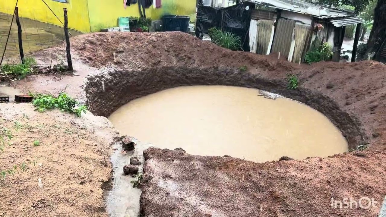 HOJE FOI MUITA CHUVA E DAIANE FICOU COM MEDO E QUASE ALAGA A  NOSSA CASA 😱😱😱😱😱😱