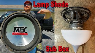 Lamp Shade Subwoofer Box and amp install by Beat Up Builds 189 views 1 month ago 9 minutes, 11 seconds