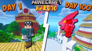 I Survived 100 Days in Naruto Anime Mod... Using 8 GATES! Here's What Happened - Hardcore Minecraft