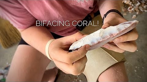Flintknapping Florida Coral! (Part 1/3) “Bifacing”