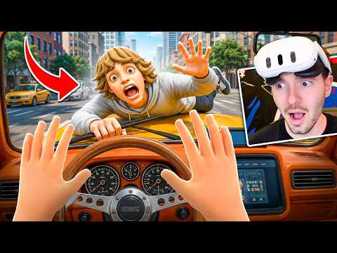 Virei TAXISTA e ATROPELEI O 67 no VR Taxi Drive (update)