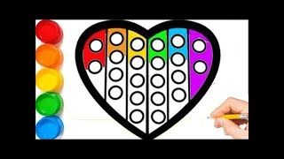 Drawing Pop It from Shapes, easy acrylic painting for kids | Art and Learn