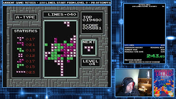 SPEEDRUN - Tetris, 100 lines from level 0 - 6:09
