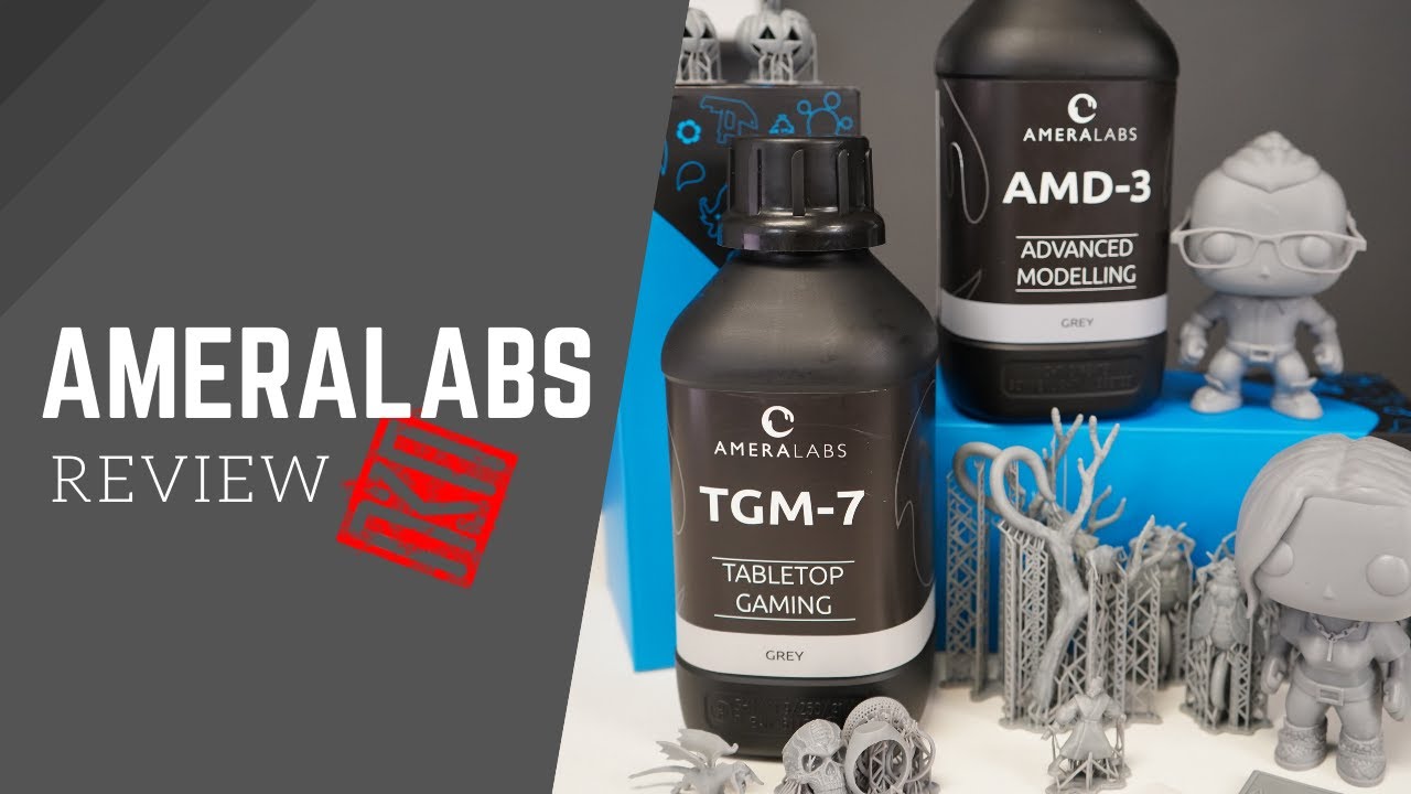 Flexible 3D printing resin - AmeraLabs TGM7 - HONEST review by VOGMAN 
