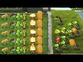 Plants vs Zombies - Sunflower vs Gatling Pea PvZ 2 vs 99 Zombies