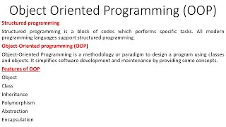 Object Oriented Programming OOP Unit 5 #oops #hsebneb #neb #class12