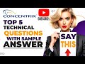 Concentrix hiring team ai based technical interview questions with answers  sample answers