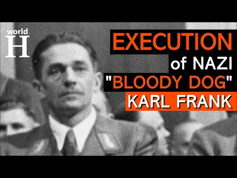 Execution of Karl Hermann Frank - Nazi Minister of State for the Protectorate of Bohemia and Moravia