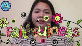 Values Restoration: Value Focus : "faithfulness"