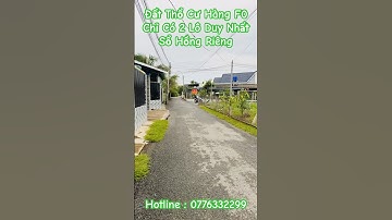 Đất Thổ Cư Mặt Tiền Đường Nhựa Khu Vực Xây Dựng Tự Do Chỉ Có Duy Nhất 2 Lô Hàng F0 Giá Siêu Tốt