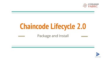 14. Chaincod Lifecycle -  Package & Install chaincode - Create Network with Hyperledger Fabric v2.0