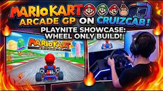 Mario Kart Arcade GP on CRUIZCAB Playnite Showcase🔥 Arcade Wheel Gameplay
