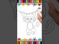 Monkey Coloring Page for Kids | Fun Animal Drawing and Coloring Shorts Video for Children