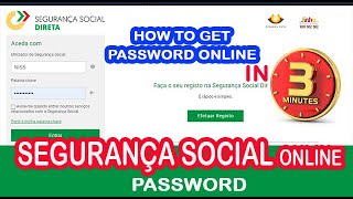 Social Security Address and  Password Change Online | segurança social Portugal screenshot 1