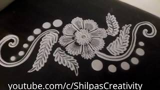 EASY Rangoli Design in 5 minutes by Creative Hands