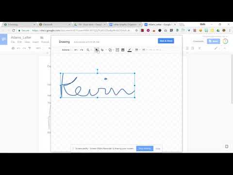 Google Docs - Your signature