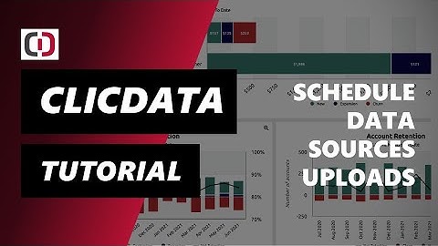 How to schedule your Data sources uploads - ClicData Tutorial
