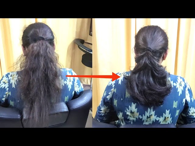 How to Cut Long Hair in Layers - The Ponytail Method -