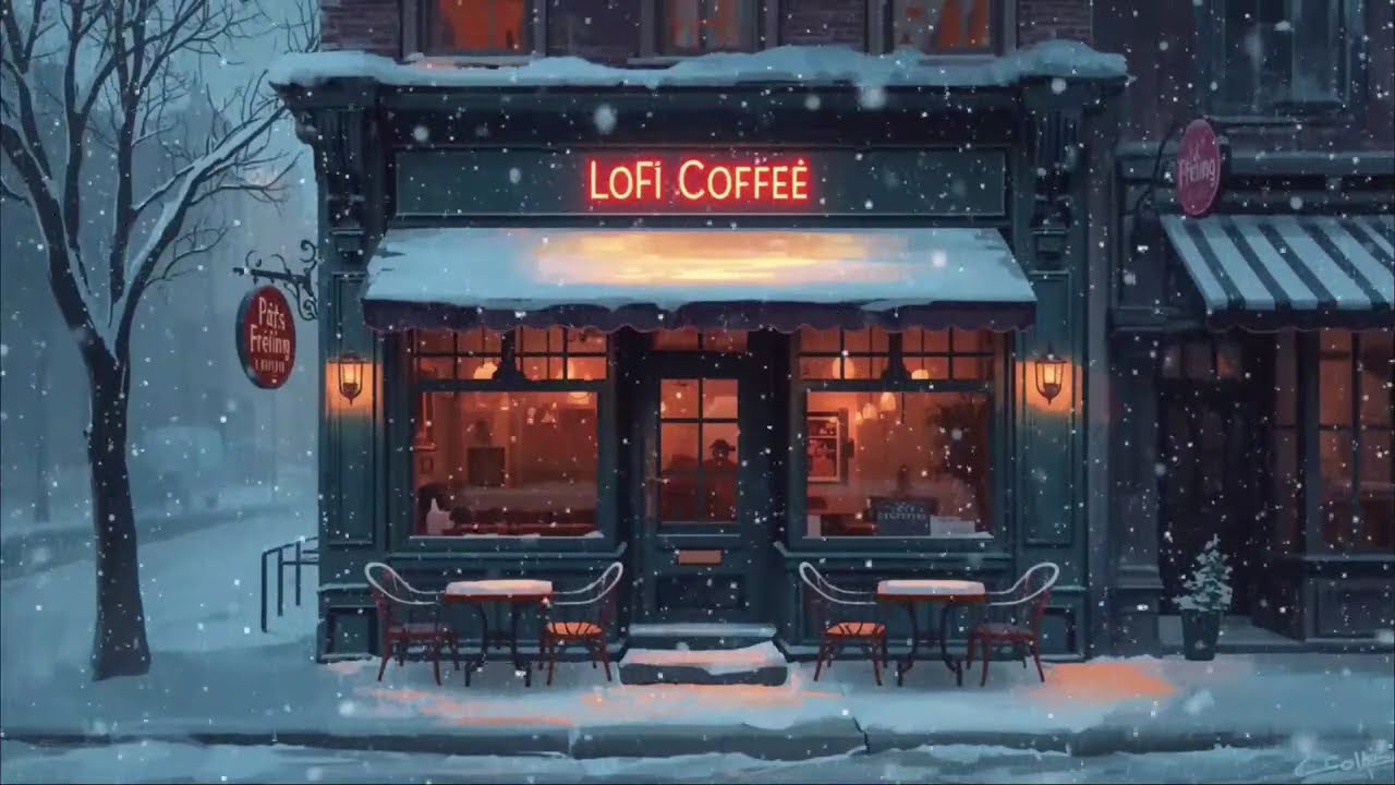 ❄ Cozy Winter Snowfall | Lofi Study Music for Deep Focus & Calm 🎧☕