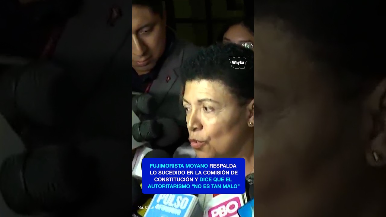 Fujimorista Moyano dice que el autoritarismo "no es tan malo"