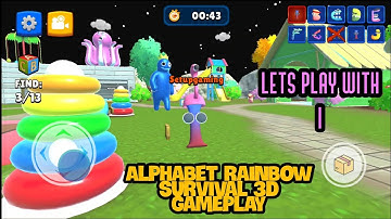 Alphabet rainbow survival 3d gameplay with I walkthrough game review