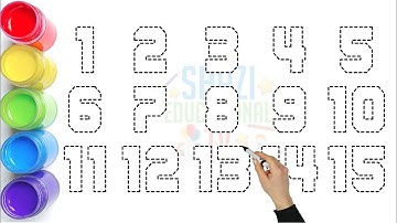Learn Numbers l Follow the dots and write color numbers with a marker pen l 1-15 l Write Numbers