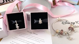 DISNEY 100 x PANDORA Collection and New charms of  Mickey Mouse 🐭💖 and Winnie the Pooh 🐻🍯