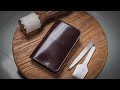 Making a Shell Cordovan Leather Middle Wallet