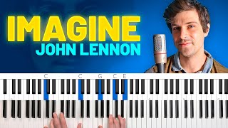 How to play "Imagine" just like John Lennon [PIANO CHORDS TUTORIAL]