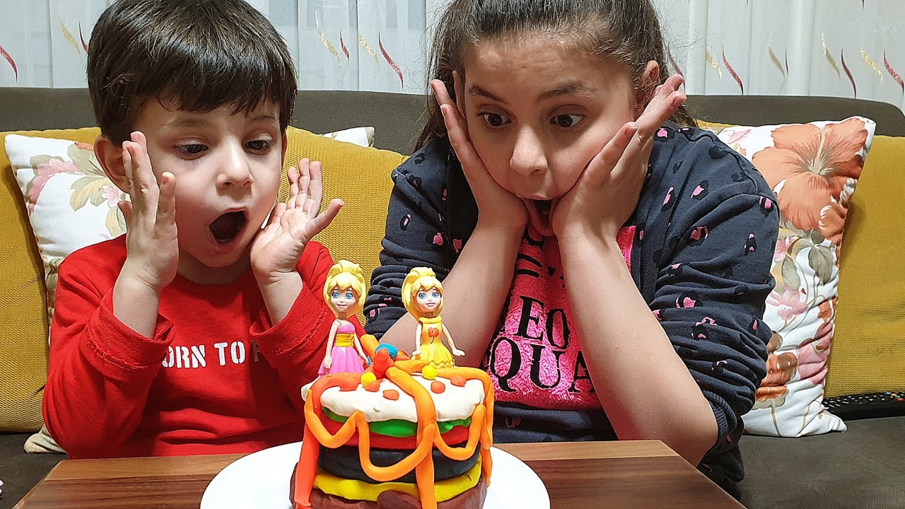 Bu Nasıl Pasta Böyle İçinden İkiz Barbie Çıktı YouTube