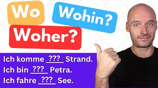 Lokale Präpositionen für die Fragen: Wo? Woher? Wohin?