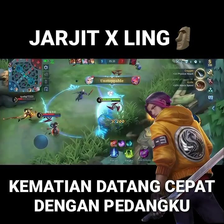 Jarjit X Ling🗿 || Viral Tiktok trend terbaru #shorts #mobilelegends #upinipin