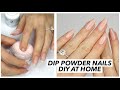 DIY DIP POWDER NAILS AT HOME | on natural nails