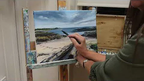 Paintings and Creating a Seascape  ~ Angela Lawren...