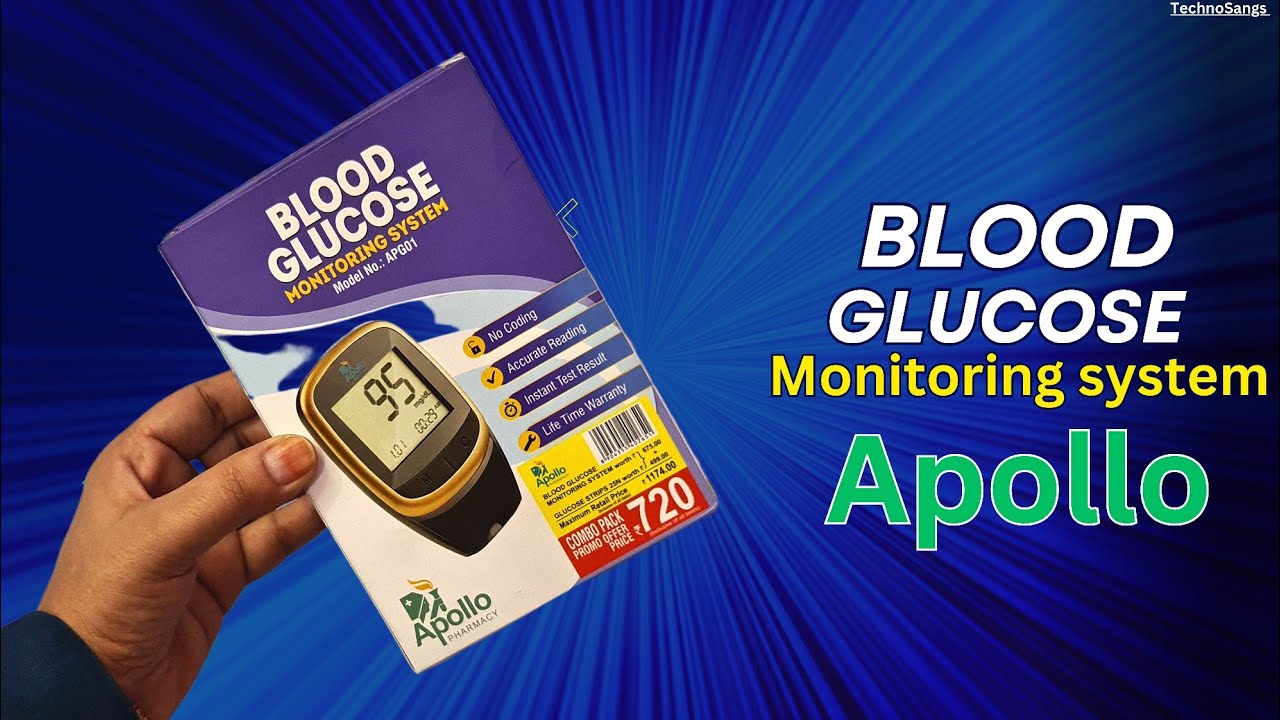 Apollo Blood glucose Monitoring system review in HindiTechnoSangs
