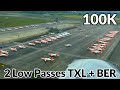 LOW PASS over Berlin Tegel + Schönefeld Airport | 100.000 Subscriber Special Flight | June 2020