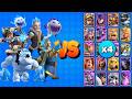 TEAM HIELO vs TODAS LAS CARTAS X4 | Clash Royale