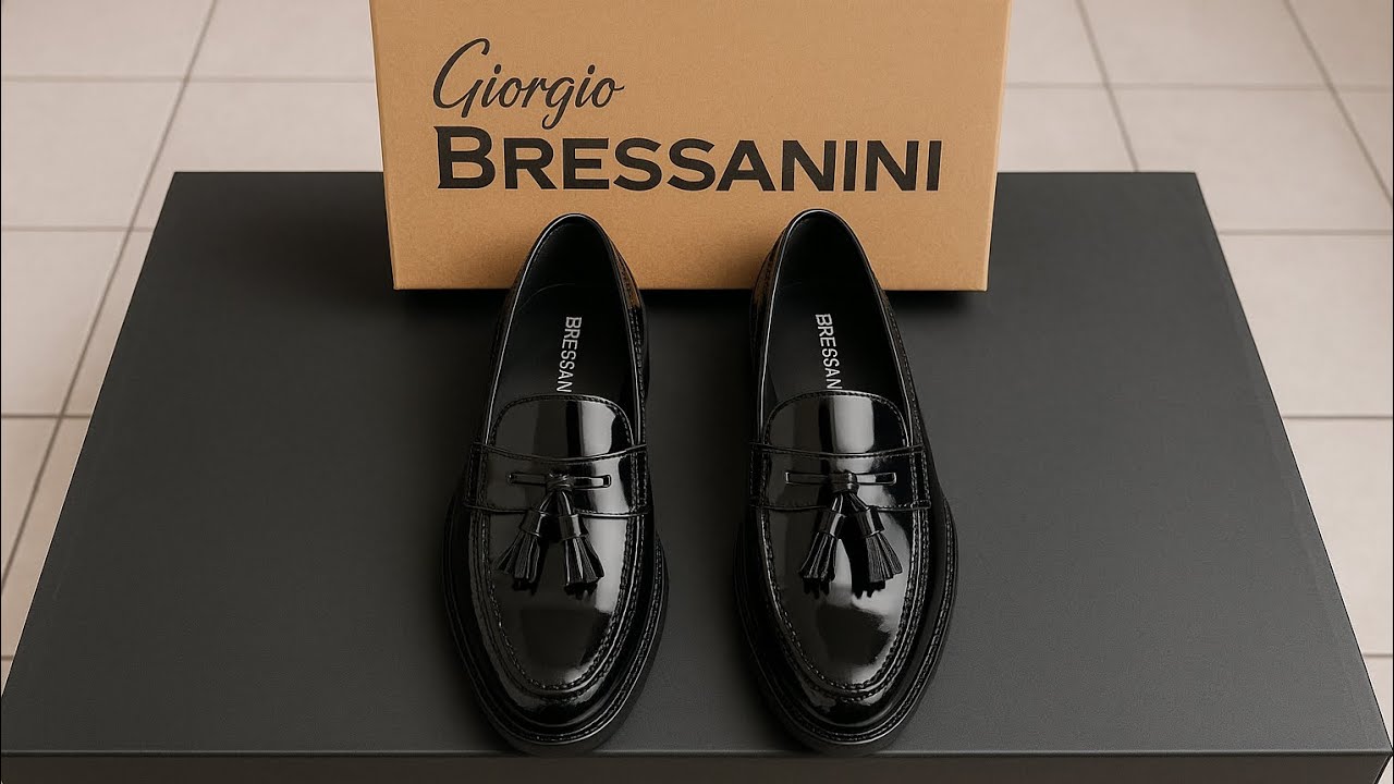 Giorgio Bressanini Loafers Unboxing & Review | Elegant Black Patent leather Shoes