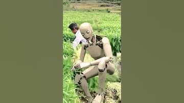 The robot accompanies its owner in farming #robotics #robots #funny